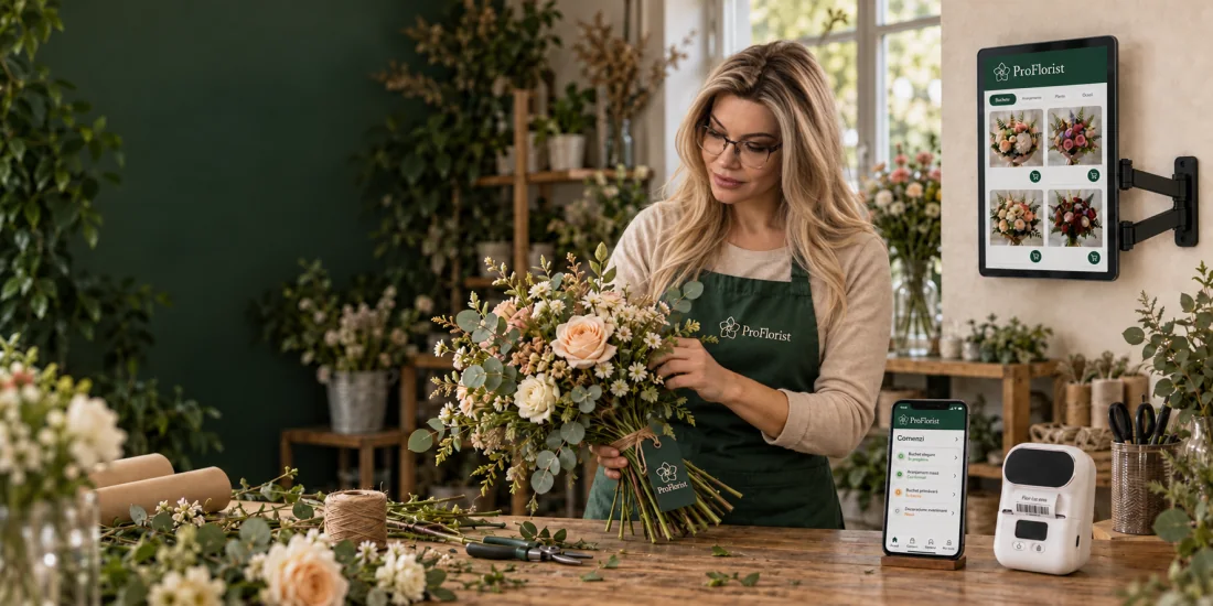 ProFlorist într-un atelier floral