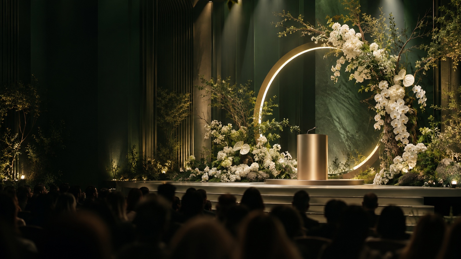 Scenă florală monumentală pregătită pentru vocile FLOWERX 2027